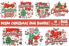Retro Christmas Sublimation, Trending Christmas PNG, Santa Product Image 9