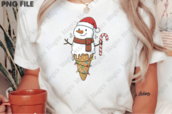 Funny Christmas Snowman Ice Png Design Product Image 2