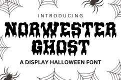 Norwester Ghost - Haunted Varsity Font Product Image 1