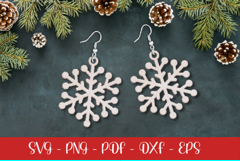 60 Snowflakes laser svg| Christmas Snowflakes ornament Product Image 10