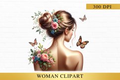 fashion butterfly woman clipart, butterfly woman Product Image 1