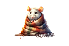 Cute Rat Clipart - PNG File Product Image 2