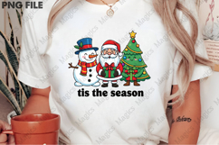 Retro Christmas PNG, T-Shirt Design Product Image 2