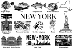 New York State Vector Clipart Product Image 3
