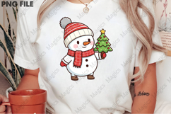 Cute Christmas Snowman Sublimation PNG Product Image 2