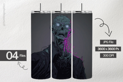 Creepy Zombie Digital Papers - 04 Variations Product Image 2