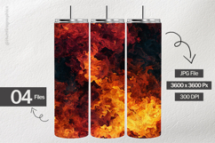 Flame Burning Digital Papers - 04 Variations Product Image 2