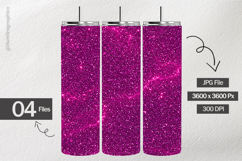 Pink Glow Glitter Digital Papers - 04 Variations Product Image 2