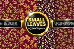 Small Leaves Digital Papers - 04 Variations Product Image 1