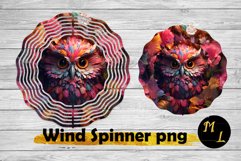 Owl Wind Spinner sublimation,3D Owl Wind Spinner Product Image 1