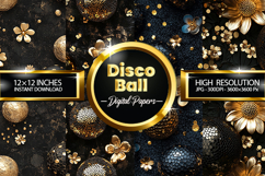 Disco Balls Digital Papers - 04 Variations Product Image 1