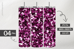 Magenta Glitter Digital Papers - 04 Variations Product Image 2