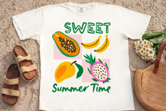 Summer Fruits Sublimation Bundle | Retro Summer DTF Prints Product Image 2