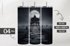 Spooky House Digital Papers - 04 Variations Product Image 2