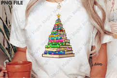 Bookish Christmas Tree PNG Sublimation Product Image 2