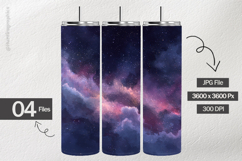 Fantasy Starscape Digital Papers - 04 Variations Product Image 2