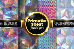 Primatic Sheet Digital Papers - 04 Variations Product Image 1