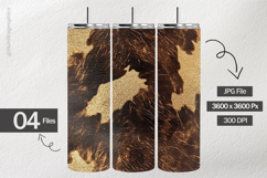 Cowhide Pattern Digital Papers - 04 Variations Product Image 2