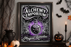 Alchemy Emporium Halloween PNG Sign Graphic Product Image 3