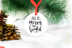 All is Merry and Bright svg, Christmas Holiday svg cute file Product Image 4