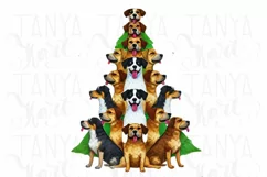 Merry Dogmas, Sublimation Digital Download, Dog Christmas Product Image 4
