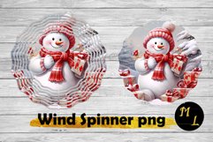 Winter Snowman Wind Spinner ,Christmas Wind Spinner wrap Product Image 1