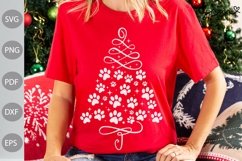 Christmas Tree With Paws SVG Cut Files/ Christmas SVG Design Product Image 3