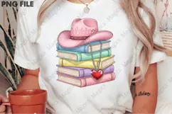 Cowgirl Romance, Pink Western Books PNG Product Image 2