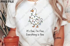 Christmas Lights Goose PNG Product Image 2