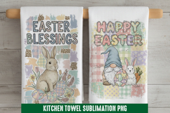 Happy Easter - Kitchen Towel Sublimation, Kitchen Towel Product Image 1