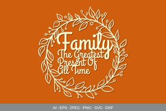 Family, The Greatest Present of All Time Papercut Product Image 2