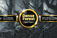 Dense Forest Digital Papers - 04 Variations Product Image 1