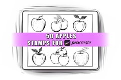 50 Apples Procreate Stamps Brushes Product Image 1