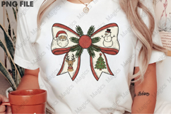 Christmas Bow Sublimation PNG Design Product Image 2