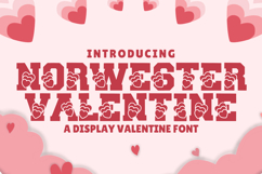 Norwester Valentine - Bold Varsity Love Font Product Image 1
