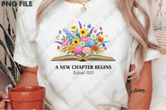 Retired Teacher 2025 Retirement Book PNG Product Image 2