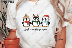 Just a Merry Penguin Christmas PNG Product Image 2