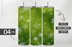 Emerald Snowflakes Digital Papers - 04 Variations Product Image 2