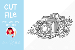 Camera Line Art Cut File Product Image 1