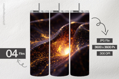 Midnight Gold Digital Papers - 04 Variations Product Image 2