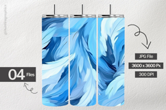 Blue Feather Digital Papers - 04 Variations Product Image 2