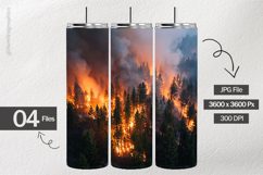 Forest Fire Digital Papers - 04 Variations Product Image 2