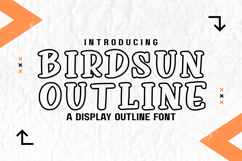 Birdsun Outline - Whimsical &amp; Playful Handwritten Font Product Image 1