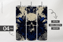 Gothic Skull Digital Papers - 04 Variations Product Image 2