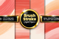 Brush Stroke Digital Papers - 04 Variations Product Image 1