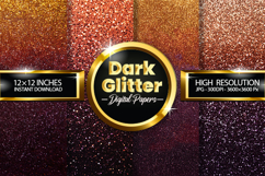 Dark Glitter Digital Papers - 04 Variations Product Image 1