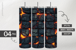 Lava Wall Digital Papers - 04 Variation Product Image 2