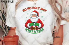 Funny Christmas Png, Cute Santa Png Product Image 2