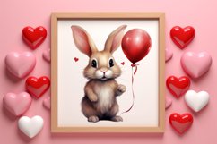 Valentines Day Animals Clipart Bundle, Valentines Day Animal Product Image 3
