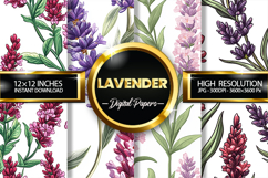 Lavendar Digital Papers - 04 Variations Product Image 1